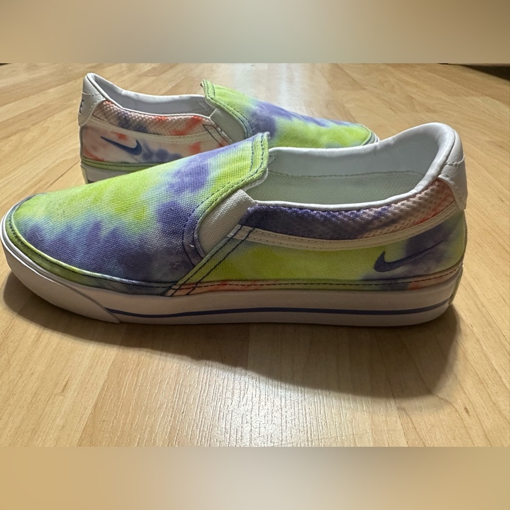 Nike Court Colorful Tie-Dye Slip-On Shoes